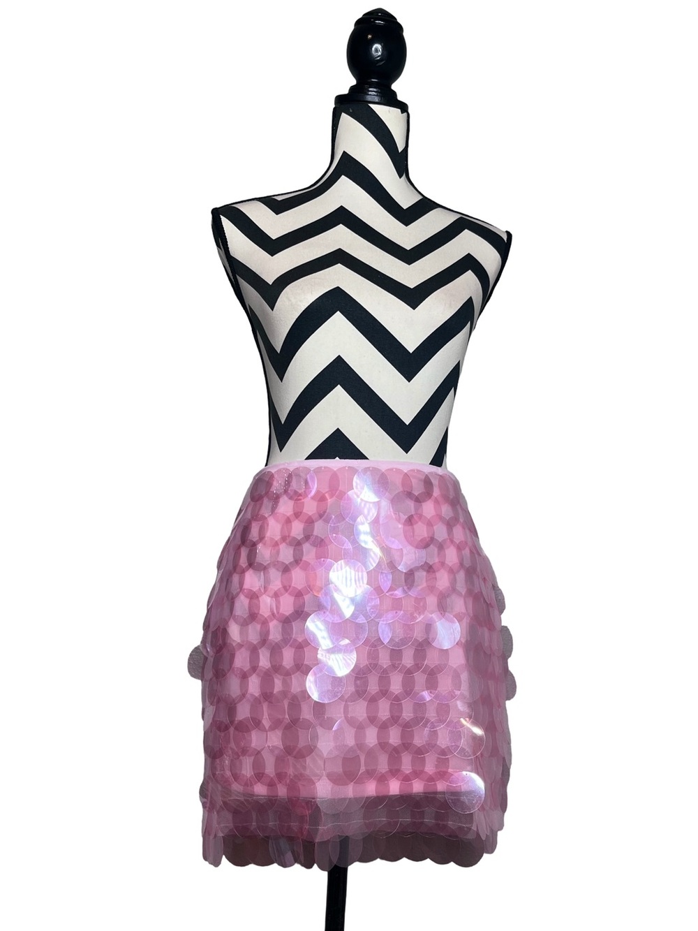 NWT Zara Fairycore Y2K Pixie Festival Rave Sequin Iridescent Mini Skirt Sz XS